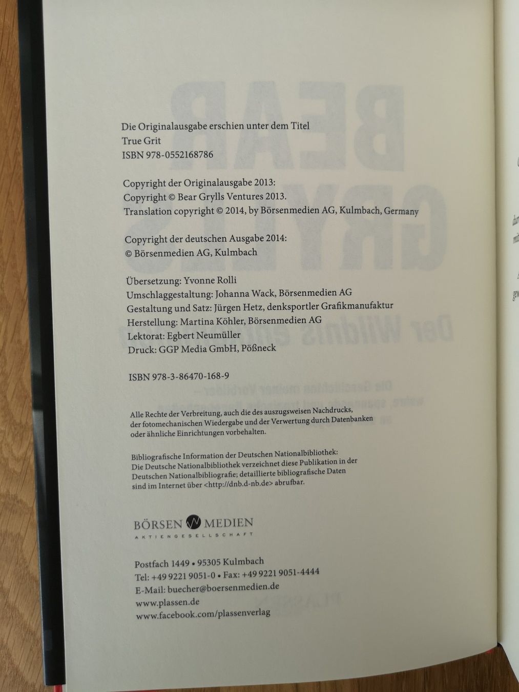 Libri: Bear Grylls - Der Wildnis entkommen – Usato da Kaiseraugst venduto da Haubitz60 6