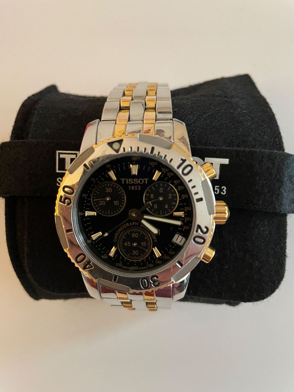 Tissot Orologi: Tissot Chronograph Bicolor Gold/Silber – Usato da Lengnau BE venduto da mar_fcb8 3