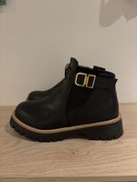 Schwarze Stiefeletten mit Schnalle, Gr. 38 Neu