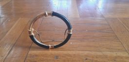 Vintage Fotorahmen, Gold und Schwarz,Innendurchmesser 4,5cm