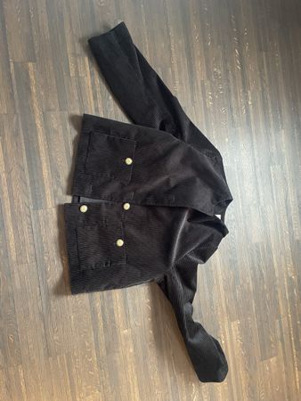 H&M Cord Jacke, Schwarz, Herbst Look, Gr. L
