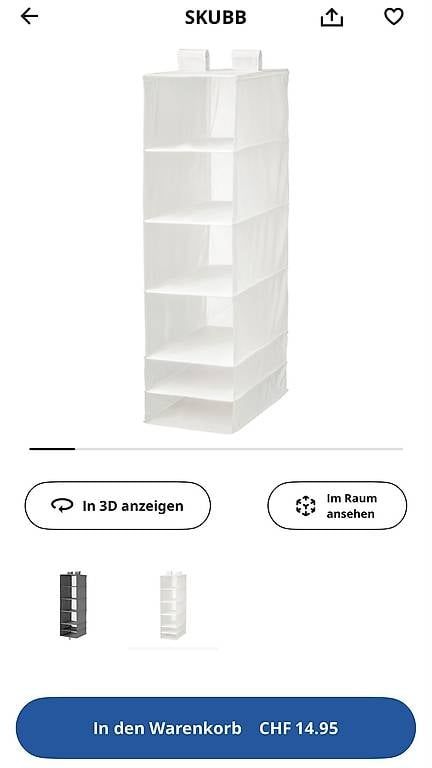 Scaffali: SKUBB Hängeregale von IKEA – Usato da Kirchberg SG venduto da Rapfunzel