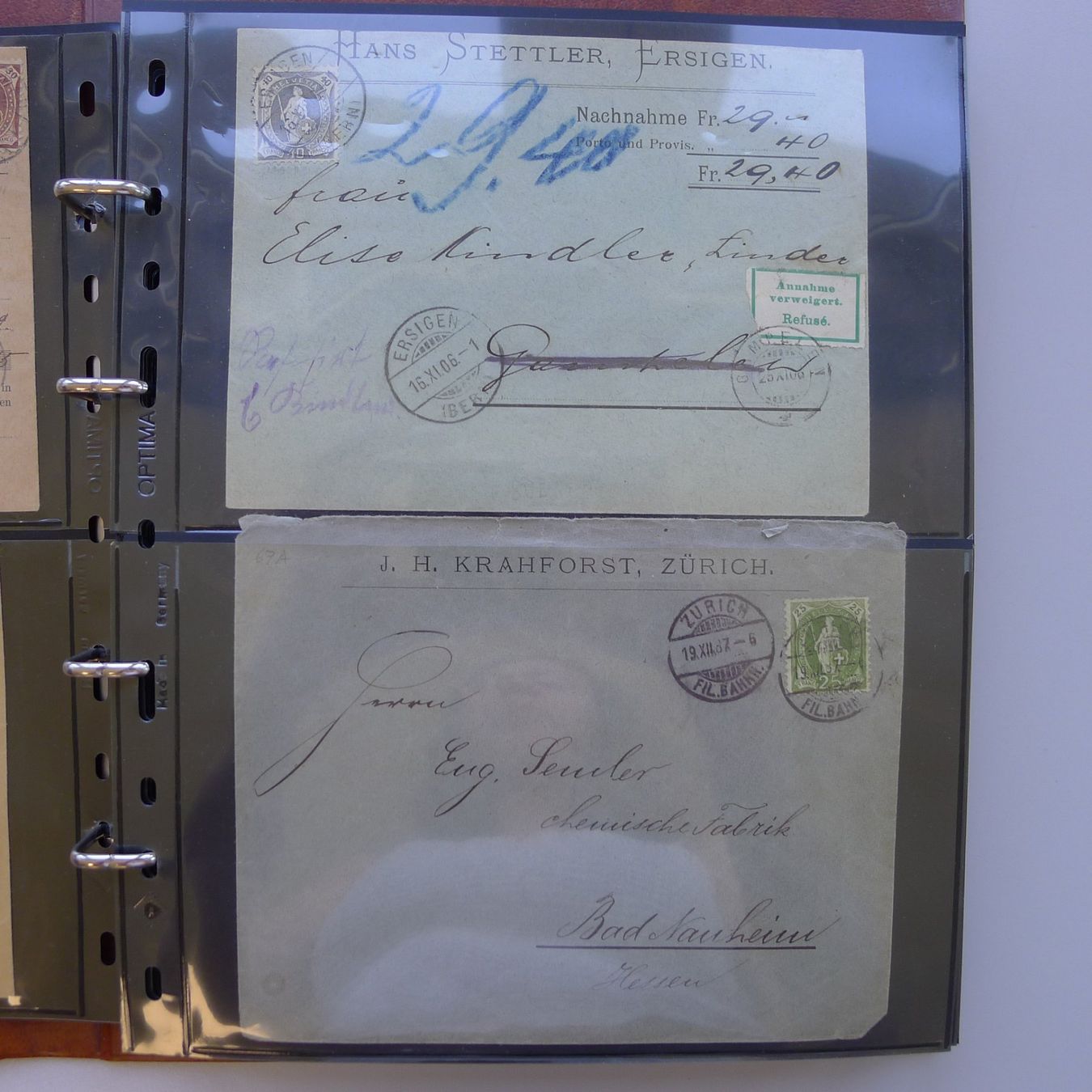Tutti i francobolli: 1884-1908, 71 Briefe "Stehende Helvetia", gute Fundgrube! – Usato da Sursee venduto da Luzernerraute 4