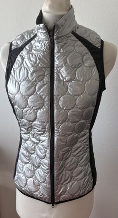 COLMAR Steppweste Steppjacke M 42 Silber Schwarz