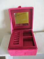 Schmuckschatulle Schmuckkästchen Schmuckbox teilweise Samt