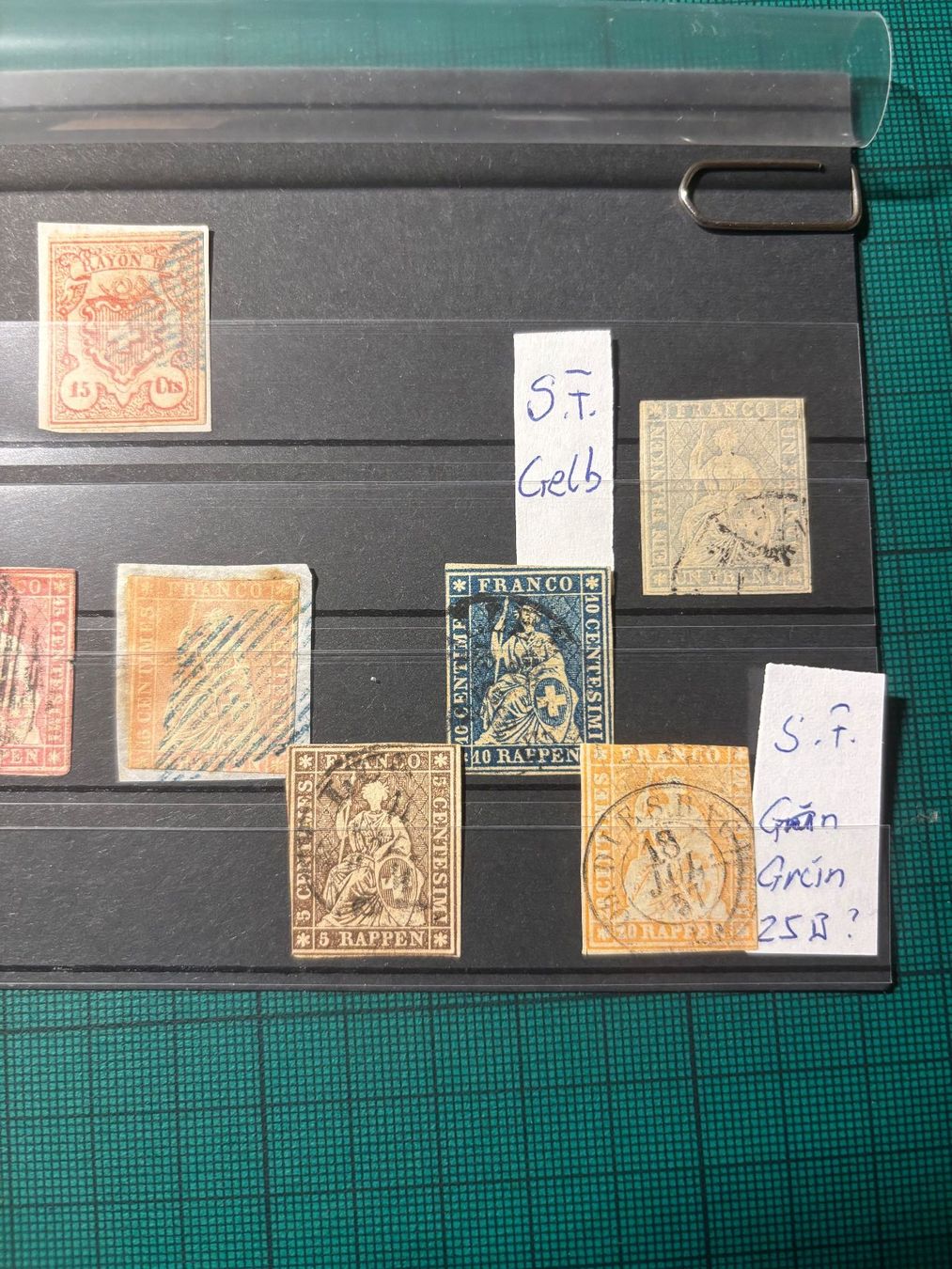 Alle Briefmarken: Lot Rayon 16II + 19.Plus 8 Strubeli. – Gebraucht aus Utzenstorf von Rose0303 1