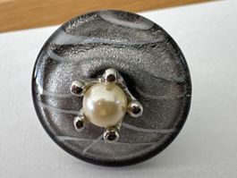 Ring mit Krone und Perle - Top!