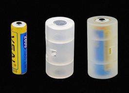 2X Adapter zur Änderung der Batteriegröße  AA to Bayb C