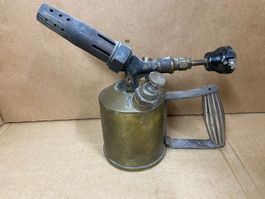 Antike Benzolin Lötlampe Oerlikon