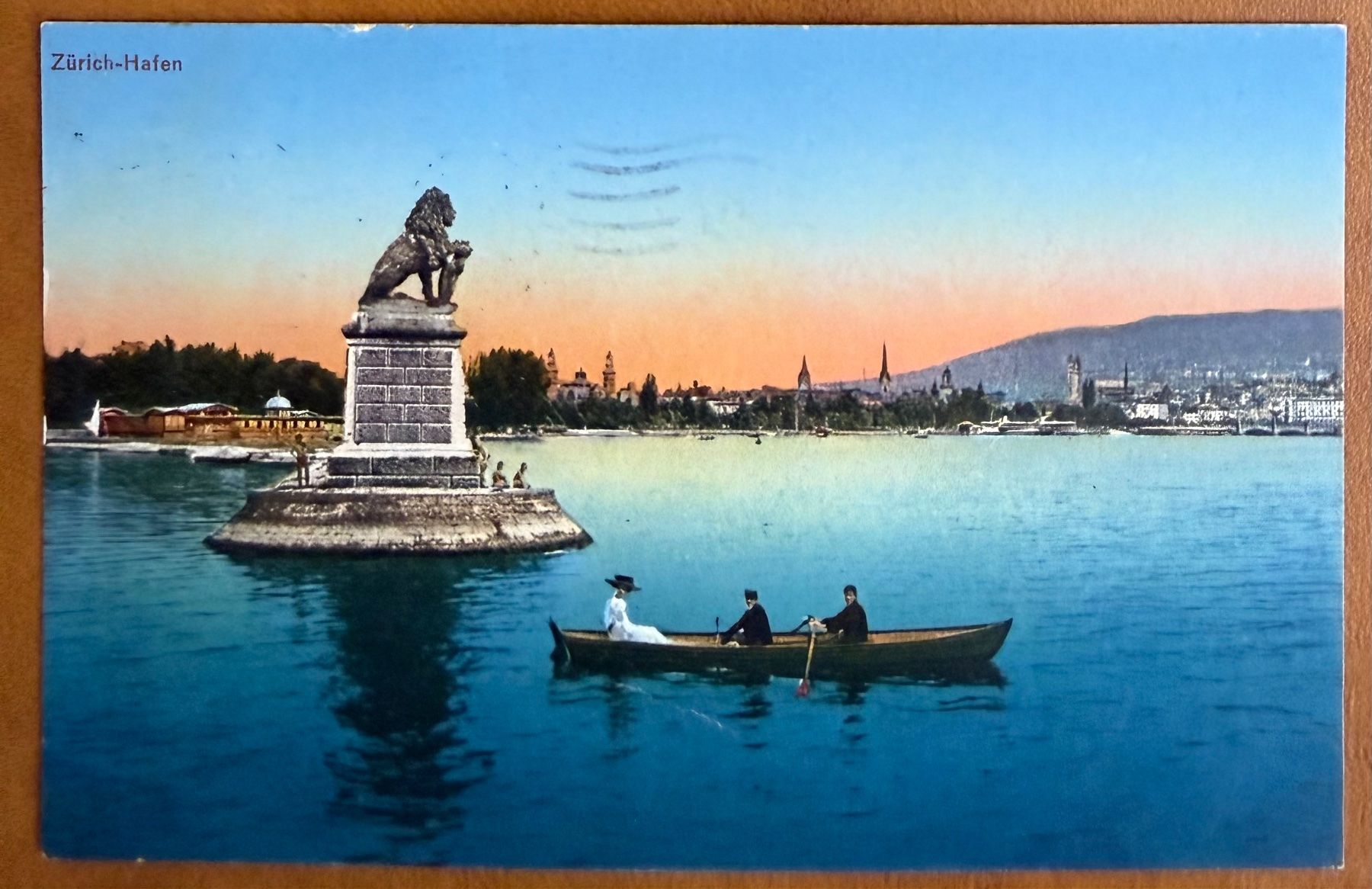 Ansichtskarten: Zürich - Hafen 1917 – Gebraucht aus Lutry von Ediego