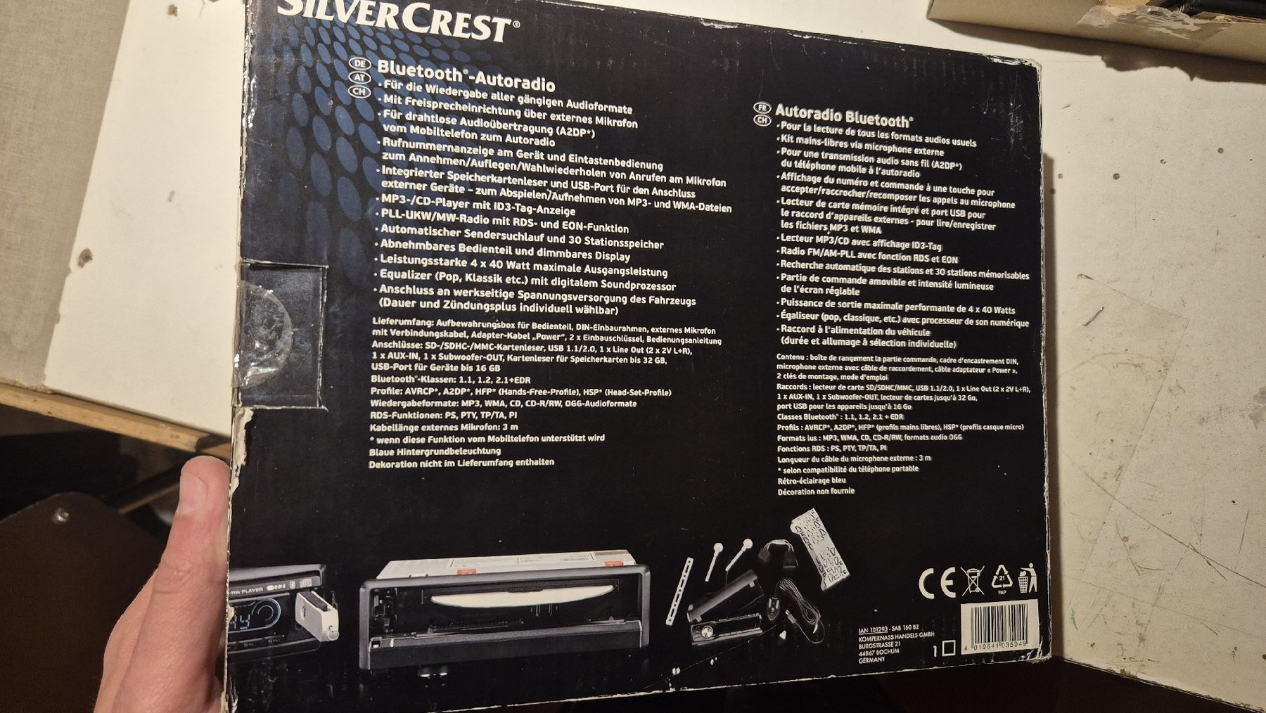 SilverCrest Radios: Silvercrest Bluetooth Car Radio autoradio mp3 – Gebraucht aus La-Chaux-de-Fonds von vla_56t5 1