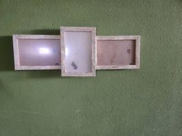 3er Bilderrahmen aus Holz 2Stk