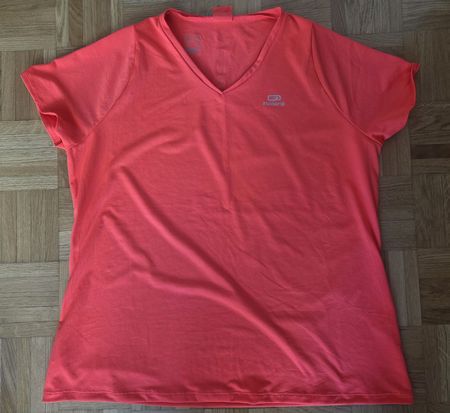 Damen Sport T-Shirt, Gr. 46, Neon-Pink, Sommer