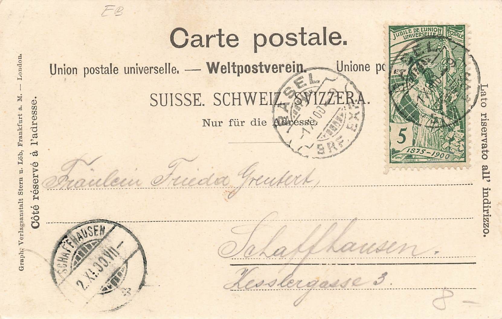Cartoline postali: Gruss basel – Usato da Biasca venduto da Blenio71 1