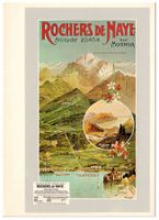 Plakat Chemin de Fer Rochers de Naye 1900