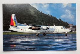 Postcard Fokker 50 Philippines