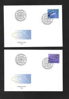 2 FDC 812 - 813 Serie Einzelmarken Europamarken 14.5.1991