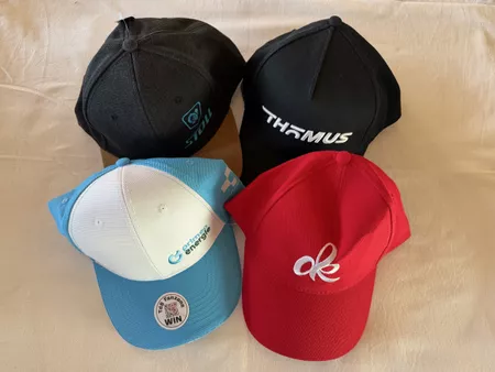 Verschieden Caps zum Thema Fahrrad 