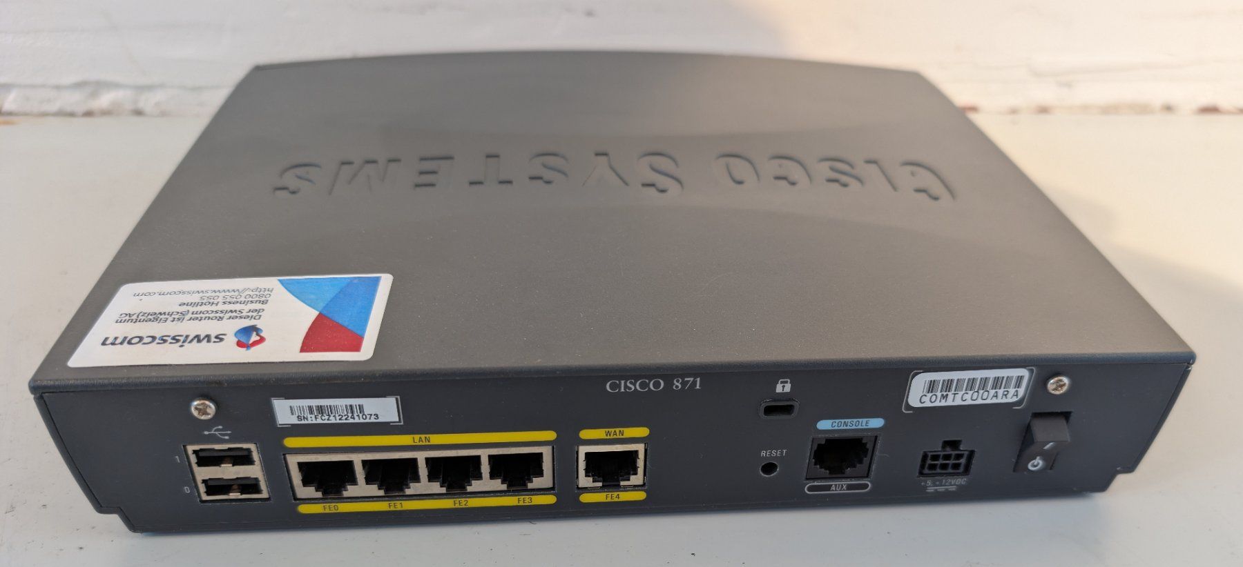 Cisco Modems & Routeurs: Cisco C871-K9 Integrated Services Router – D'occasion à Dietlikon par ComdatAG 2