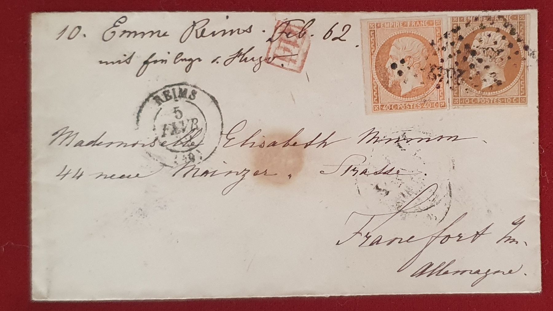 Tutti i francobolli: Frankreich - 7 Briefe ca. 1857 - 1874 – Usato da Kreuzlingen venduto da Rschweiz1 7