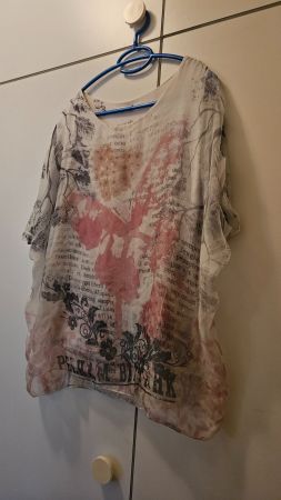Tunica semitrasparente con farfalla tg.L/XL sintetica
