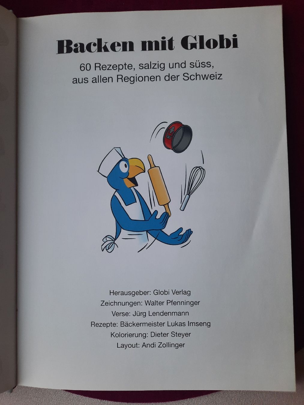 Libri: Globi Backbuch" & Globi Stofftier original DAKIN 1979 – Usato da Vaduz venduto da DIESEL_60 3