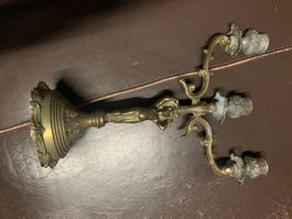 Candelabre laiton 3 branches style ancien la paire