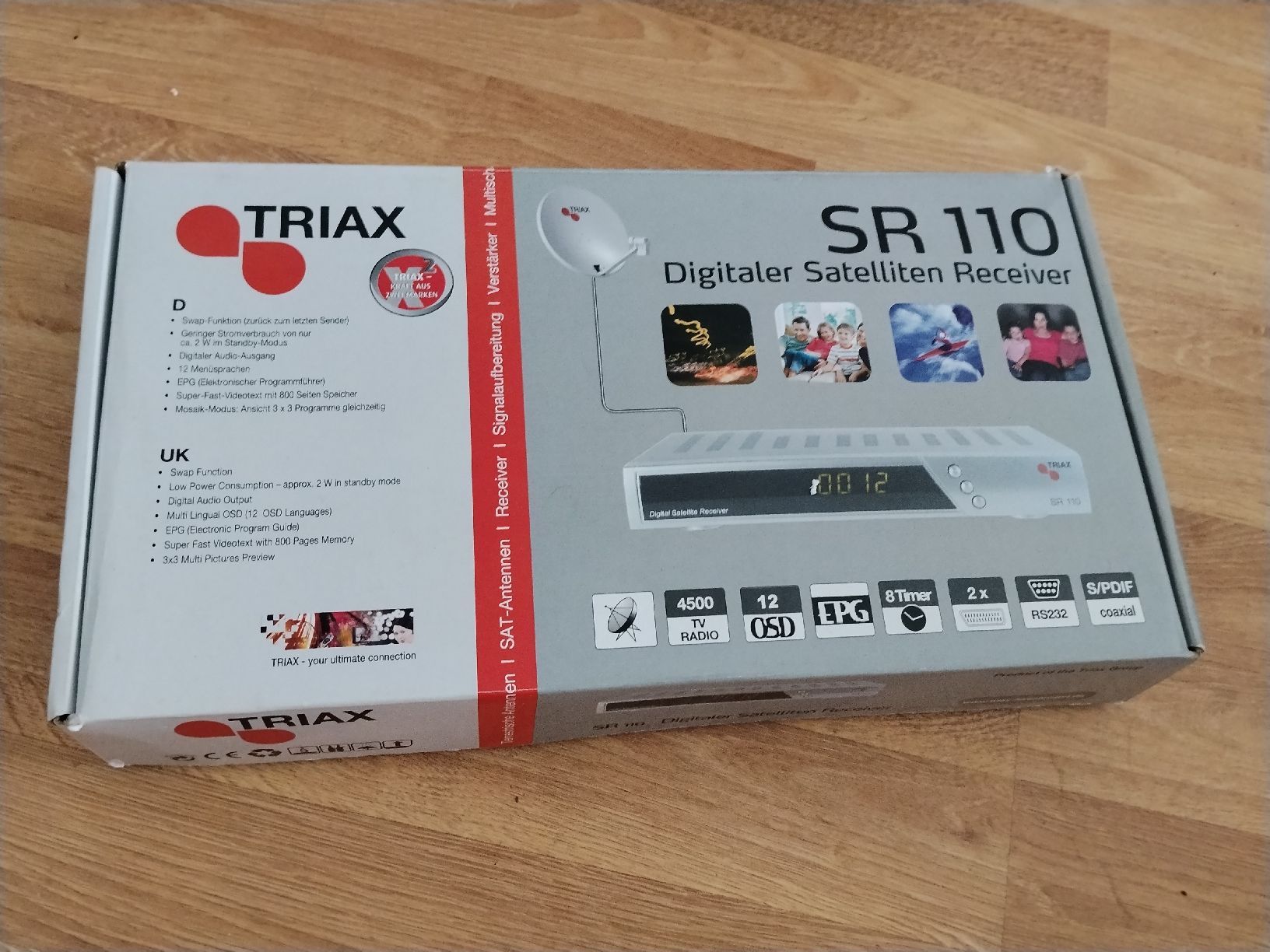 Ricevitori: TRIAX SR 110 Digitaler sat Satelliten Receiver – Usato da Dübendorf venduto da namor00 1