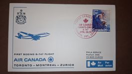 Air Canada Toronto - Montreal - Zürich 28.04.1976