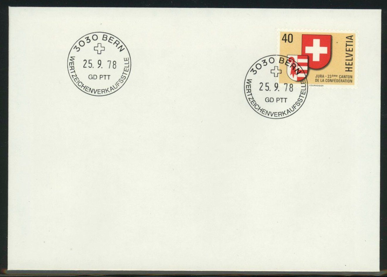 Alle Briefmarken: 1978, FDC, Kanton Jura  (621) – Gebraucht aus Willisau von Vollstempel