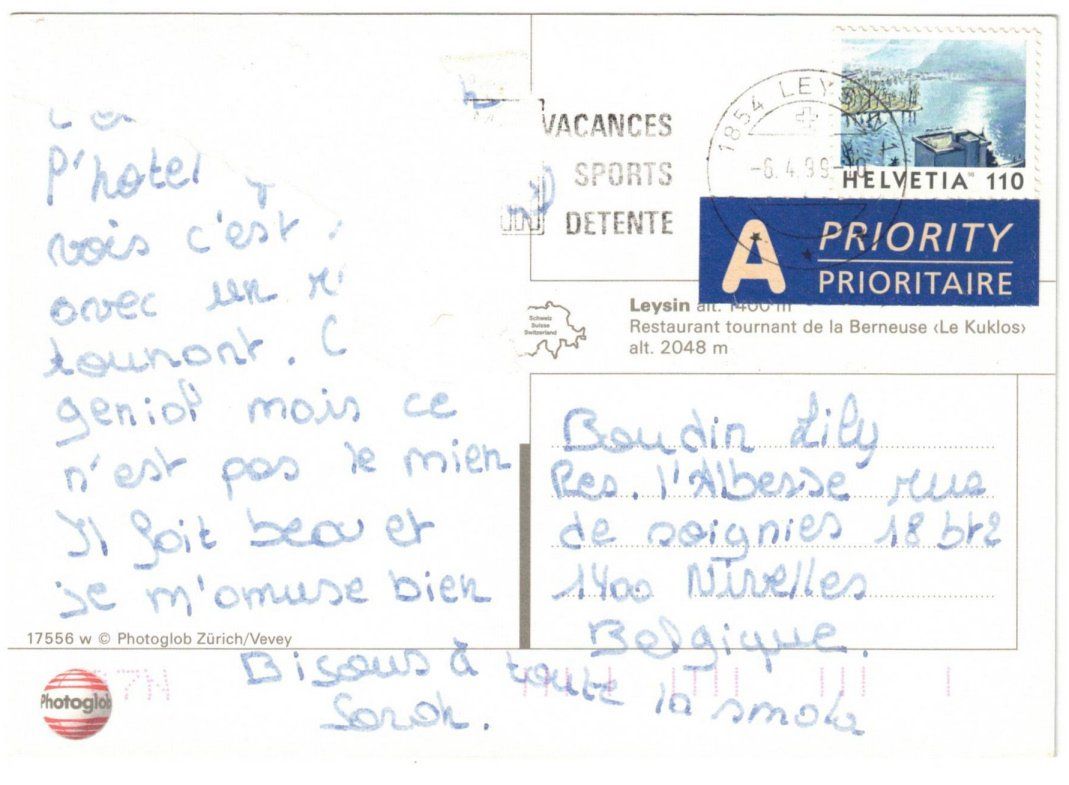Cartoline postali: Leysin - 2 Bild AK – Usato da Binningen venduto da Mountainrider 1