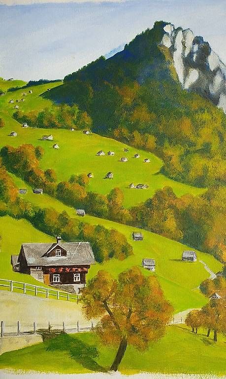 Dipinti: Amdenerhöhe Herbst Gemälde Signiert – Usato da Servion venduto da meno999