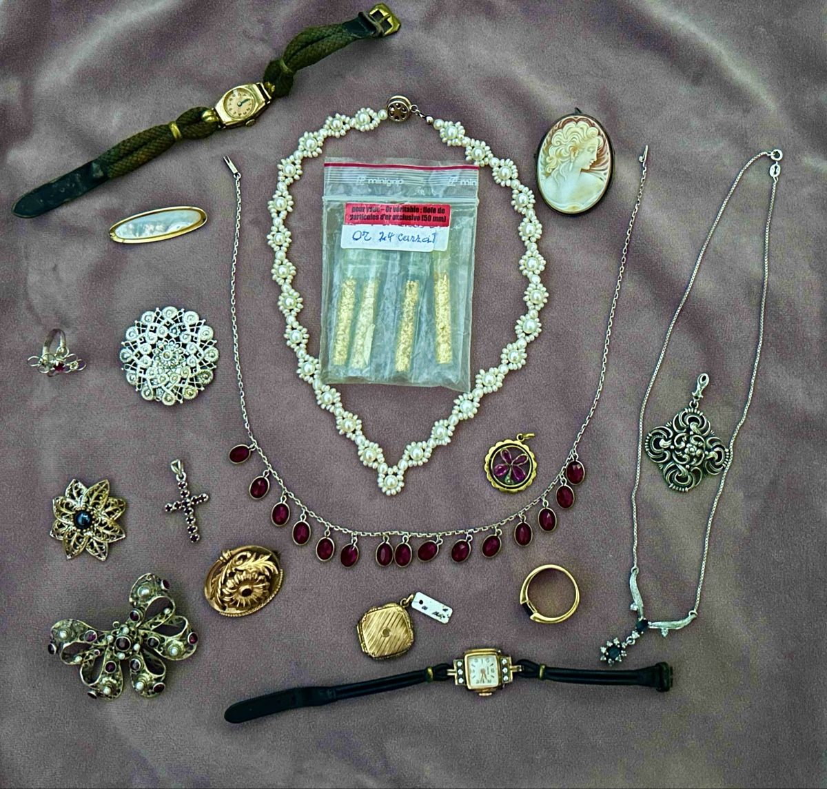 Altri gioielli: ANTIKER SCHMUCK - GOLD - GRANAT - SILBER – Usato da Wetzikon ZH venduto da Arber2021 1