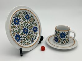 Langenthal Kaffeeservice stylisches Blumendesign 1970er