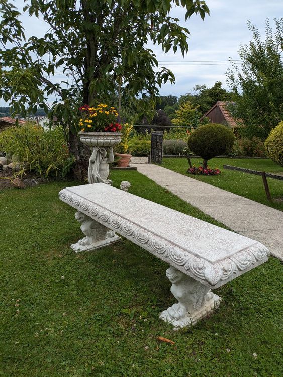Steinbank aus Beton Schmuckstück für Ihren Garten Kaufen auf Ricardo