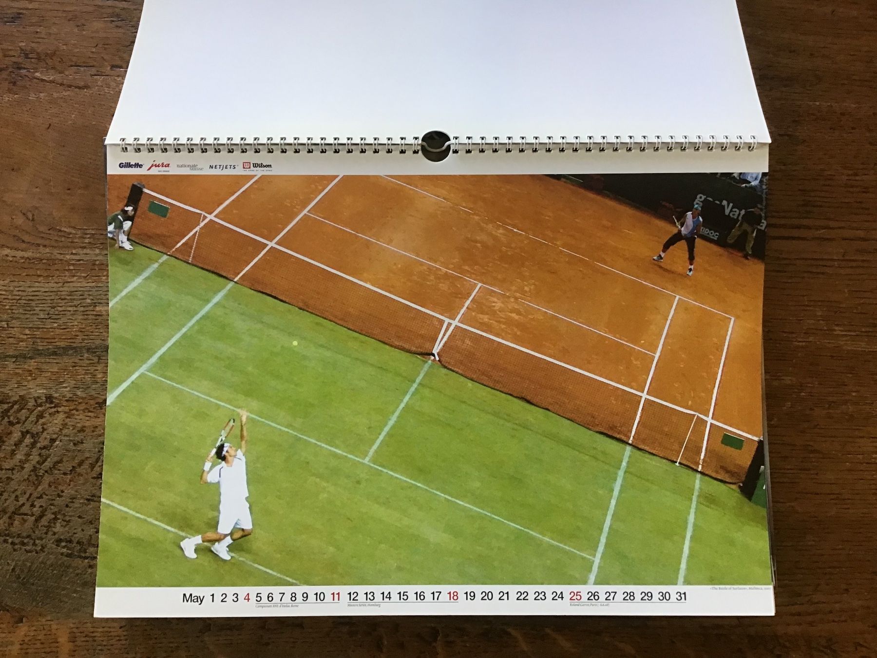 Kalender: Calendrier officiel Roger Federer 2008 – Gebraucht aus Fully von Ruby97 2