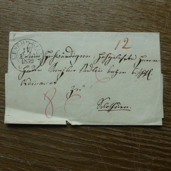 Alle Briefmarken: 1839  VORPHILA - FALTBELEG /  Stempel ? – Gebraucht aus Egliswil von Trens01