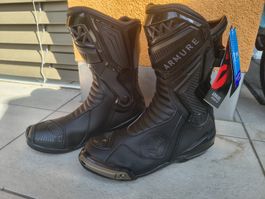 Neue Motorrad Stiefel von Armure Renzo v2 Boot Black 45