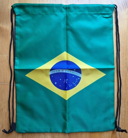 Brasilien Bag NEU Turnbeutel 33 x 42 cm Brasil Fussball