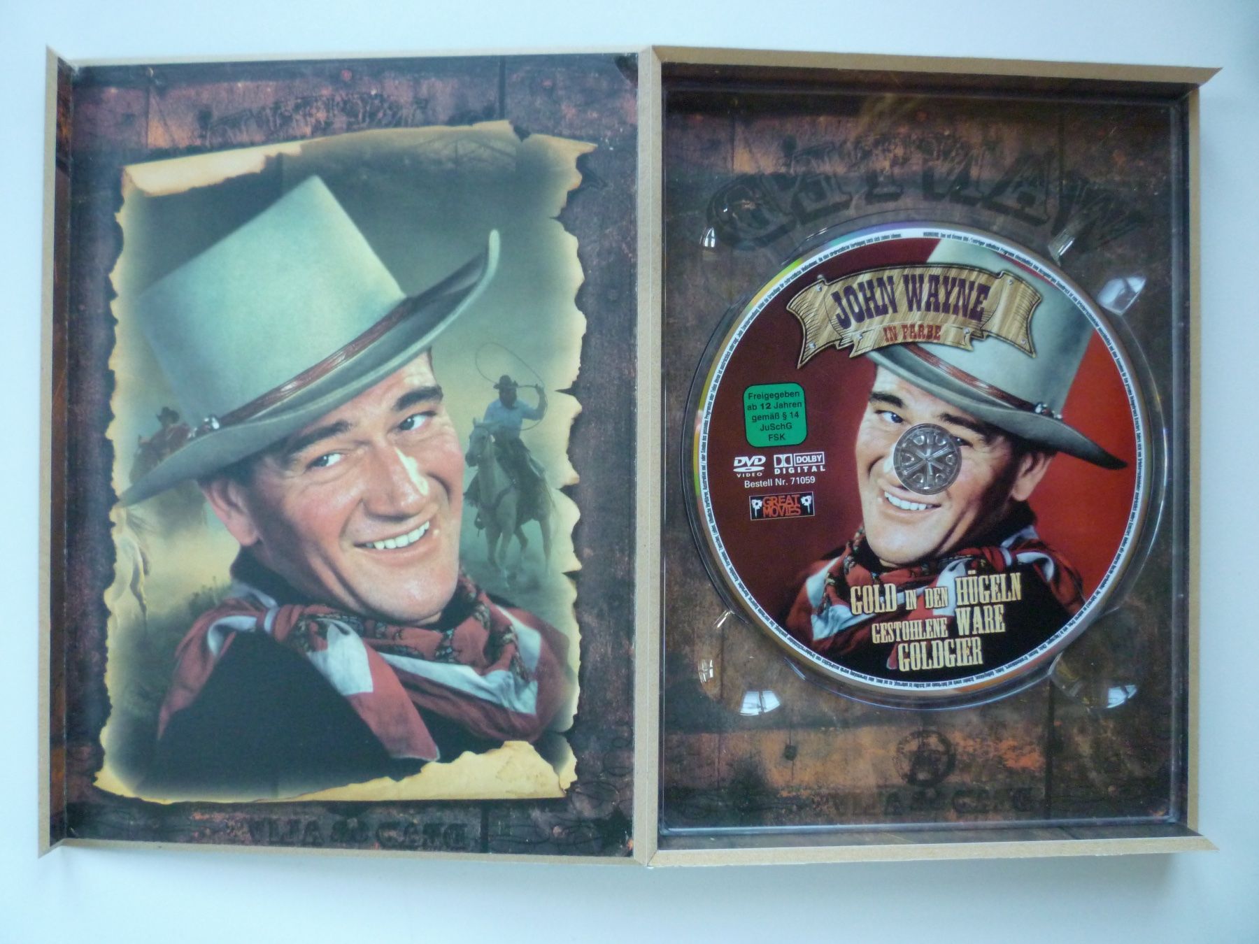 Tutti i DVDs: 3 John Wayne Western Klassiker - Holz Box – Usato da Münchenstein venduto da antares09 2