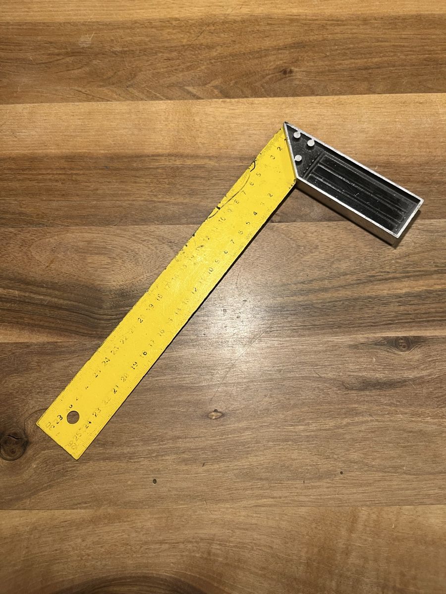 Misurare: Winkellineal gelb Metall Lauffer 30cm gebraucht – Usato da Würenlos venduto da KLG_3TBs 2