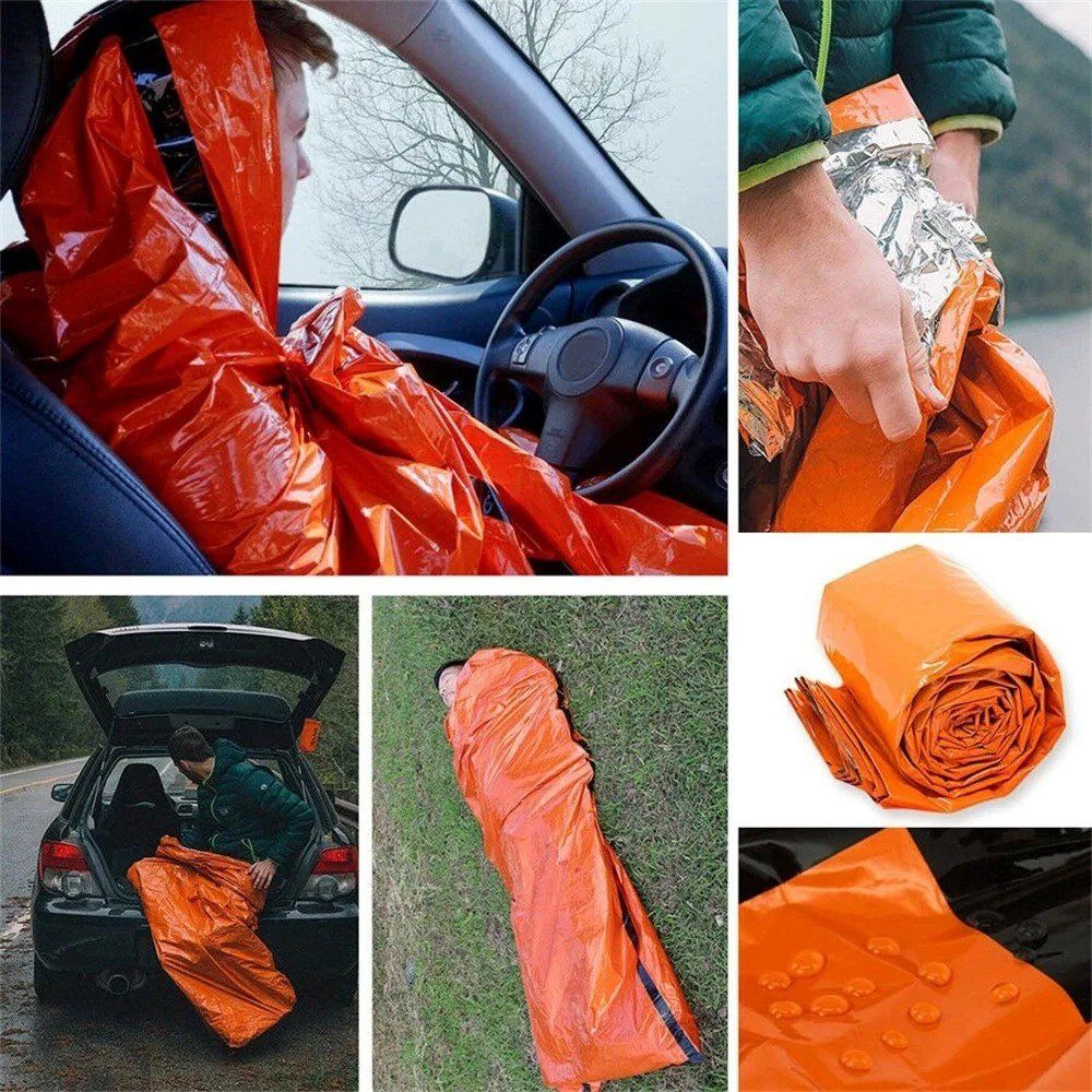 Sacchi a pelo: NEU Notfall-Schlafsack / Sac de couchage d'urgence – Nuovo e nell'imballaggio originale da Isérables venduto da Alfaga 3