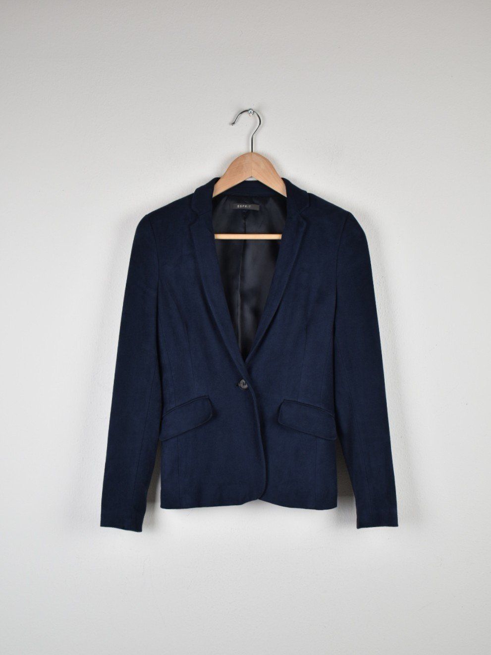 Esprit Giacche: Esprit Blazer, Gr.32/34, dunkelblau, Wildlederoptik – Nuovo (secondo la descrizione) da Nürensdorf venduto da 2ND_STORY