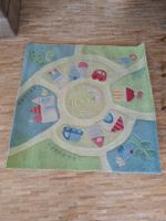 Kinderteppich bunt Motiv Strassen guter Zustand