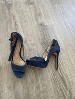 Sandals au talons bleu daim 37