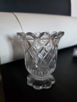 kleine Glas Kristall Vase 7 cm x 8 cm