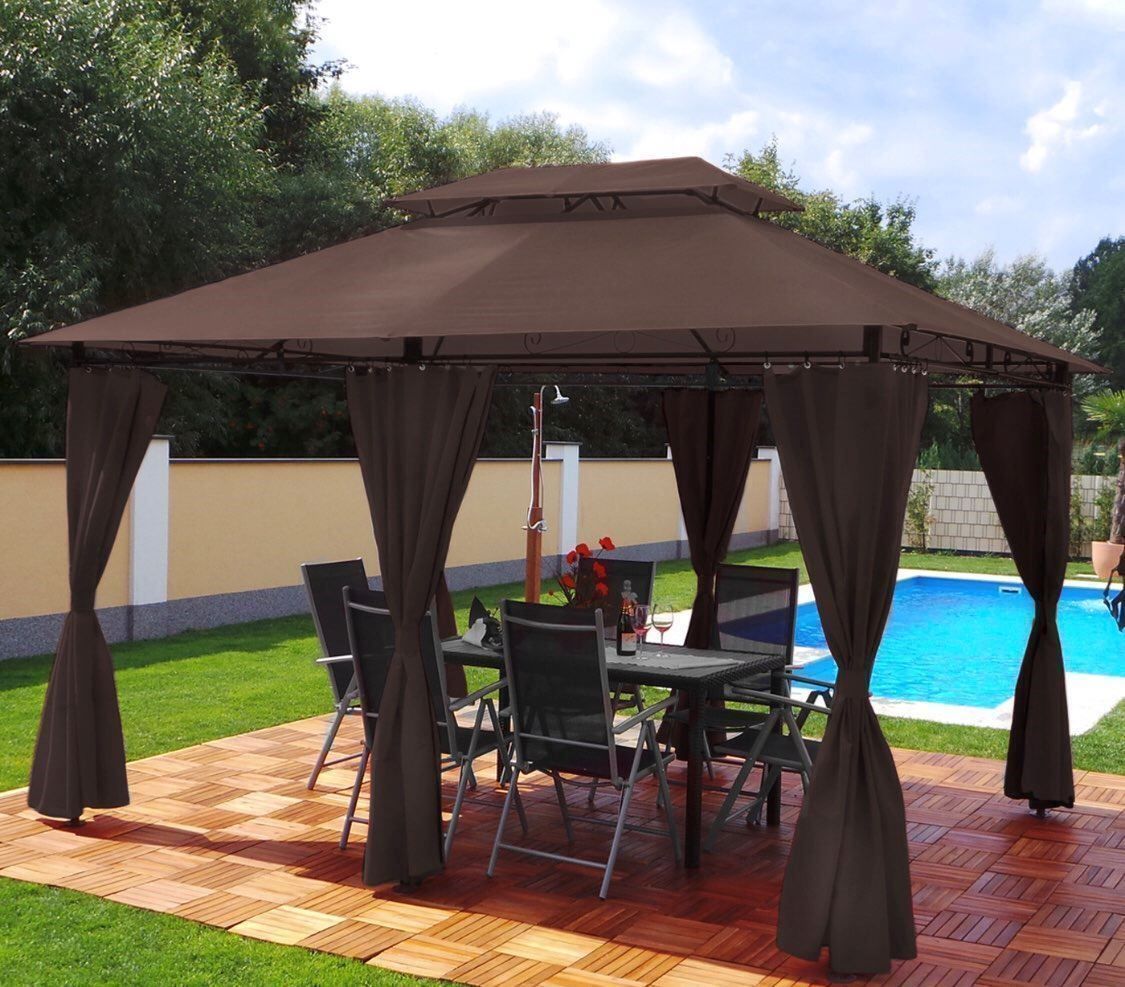 Tende & Padiglioni: +Pavillon inkl Solar Beleuchtung – Nuovo e nell'imballaggio originale da Amriswil venduto da JaJa-Express 1