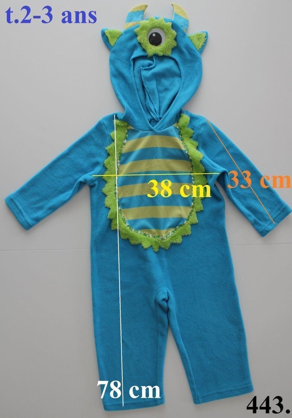 Costumi: Costume monstre / Monster t. 2 - 3 ans – Usato da Peseux venduto da CoolShoping 1