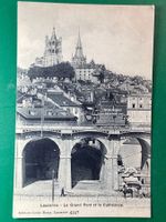 Lausanne - Le Grand Pont et la Cathédrale