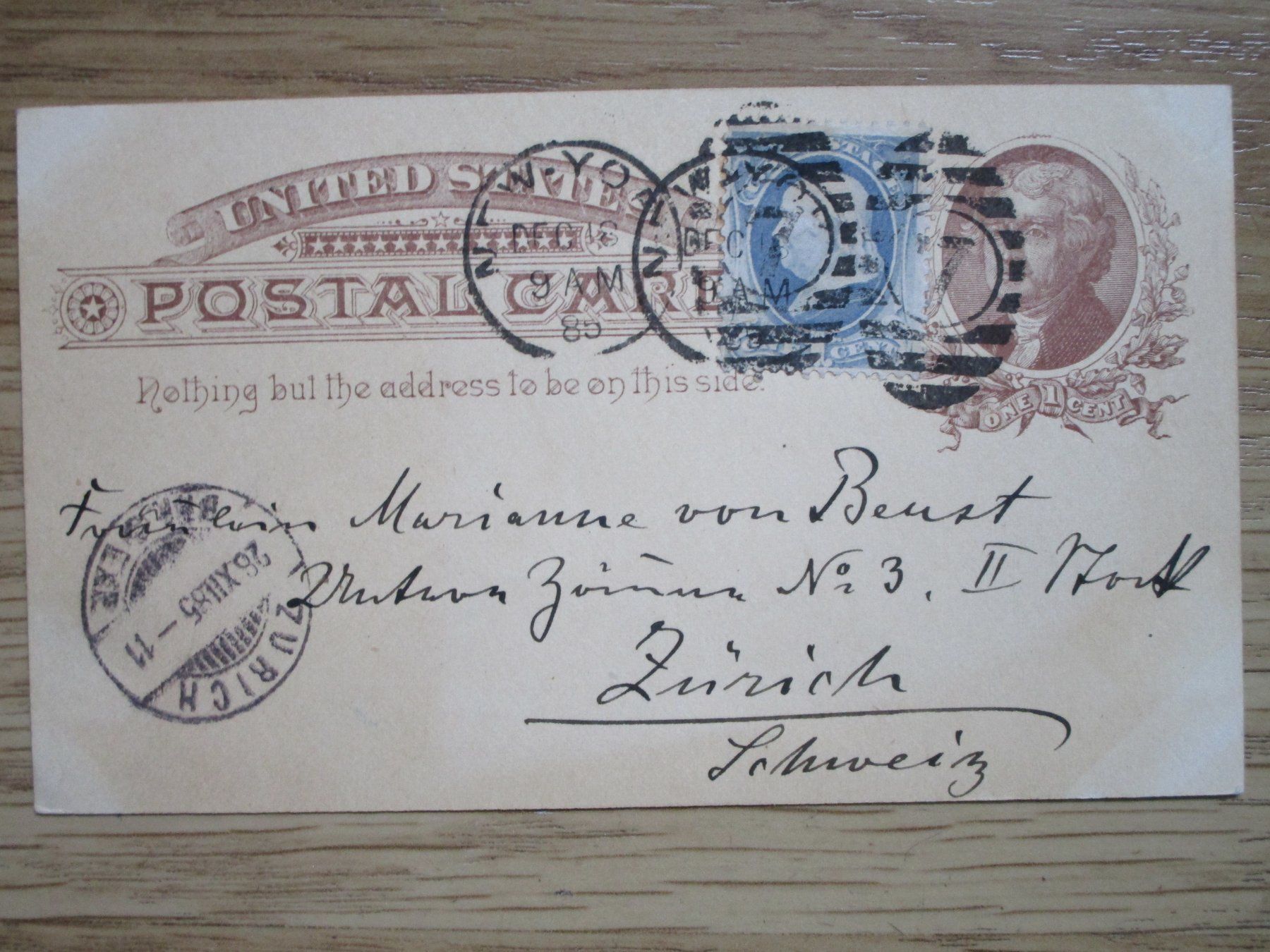 Tutti i francobolli: 2 Postal Card USA 1883/85 – Usato da Heimberg venduto da Lupo57 2